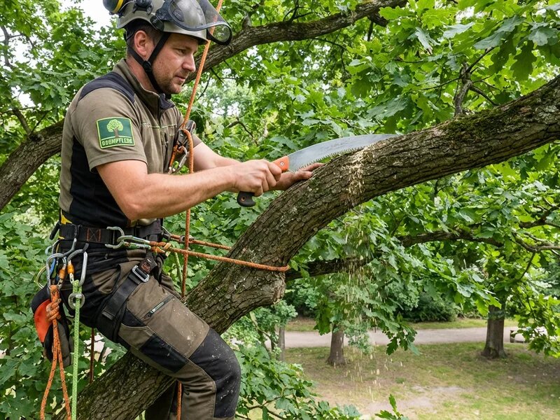 Professionelle Baumpflege in Köln - Kronenpflege mit Seilklettertechnik